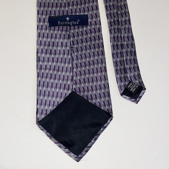 Mens Barrington 100%Silk tie 60” long - Picture 3 of 5